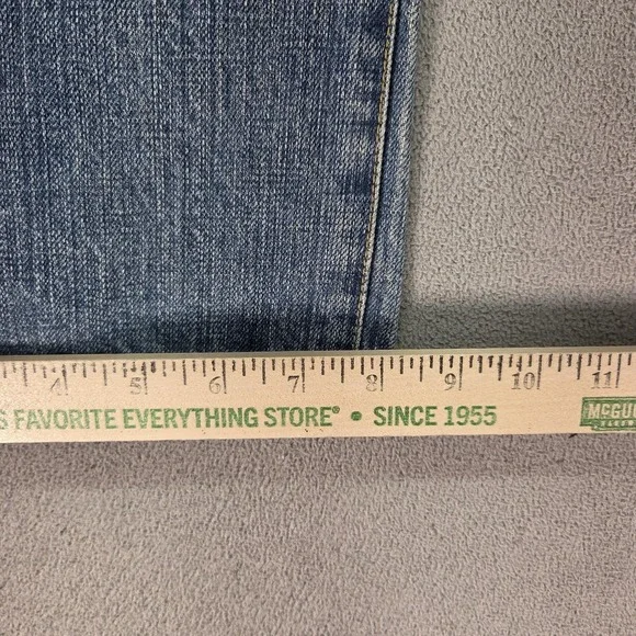 Japanese Selvedge Jeans Mens Whiskers Thrashed Justin Zip Fits 30x30 - Picture 13 of 15